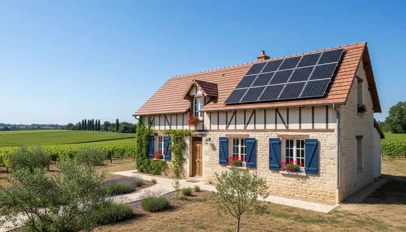 Installation de Panneaux Solaires à Saint-Denis-de-Pile, Le Bourg
